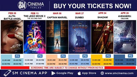 sm cinema tarlac tickets